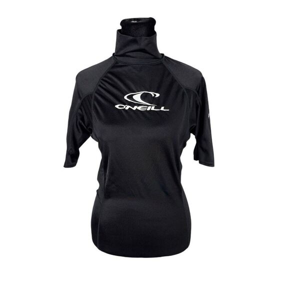 O’Neill EUC Black Logo Rash Guard - Women’s M - Picture 1 of 9